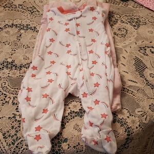 3 long sleeve   One z's with feet